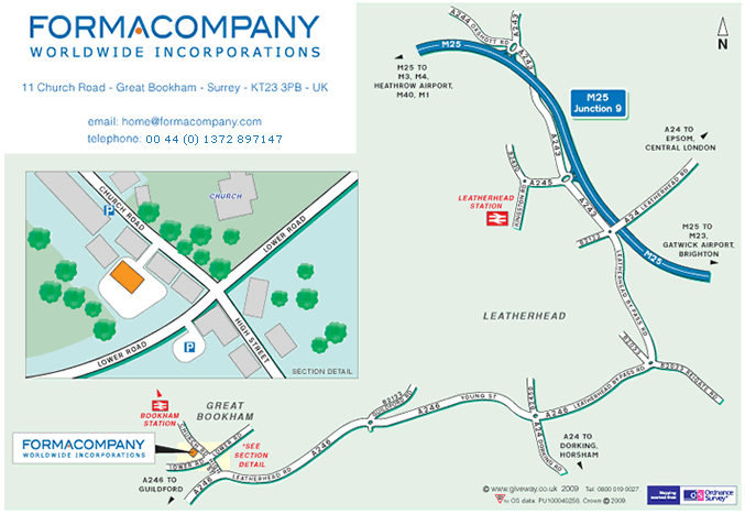 Directions and Map - UK Office