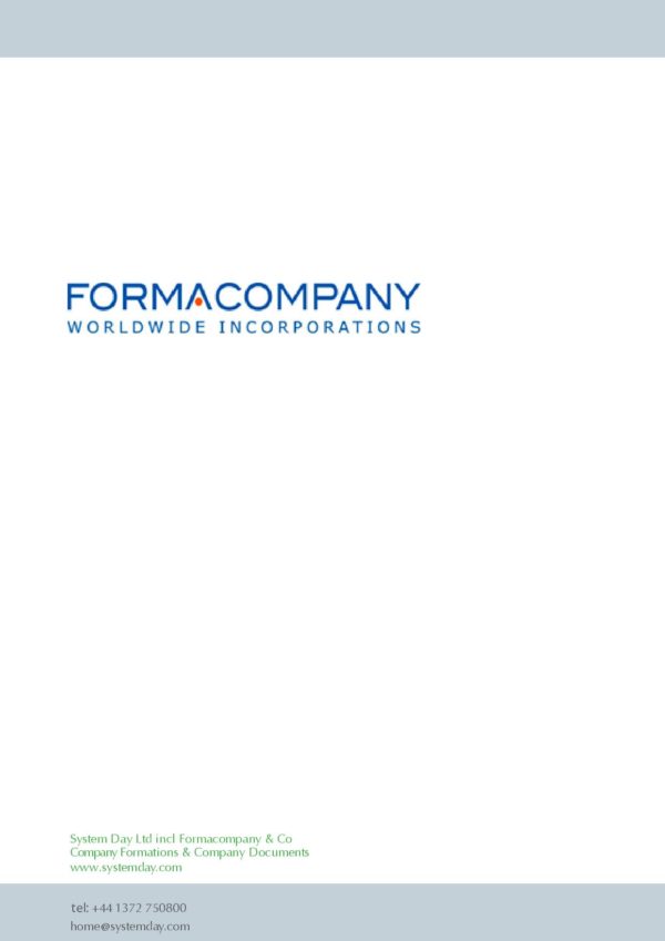 formacompany example